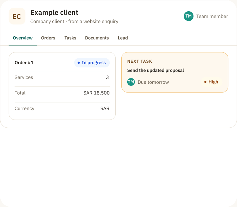 CRM product preview